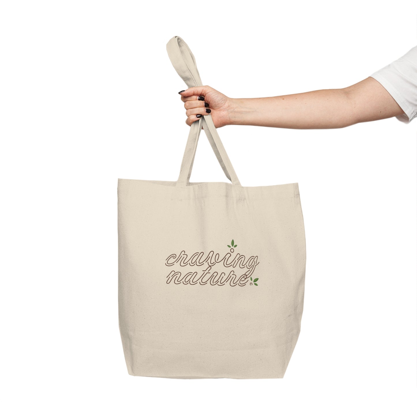 'Craving Nature' Canvas Shopping Tote Bag