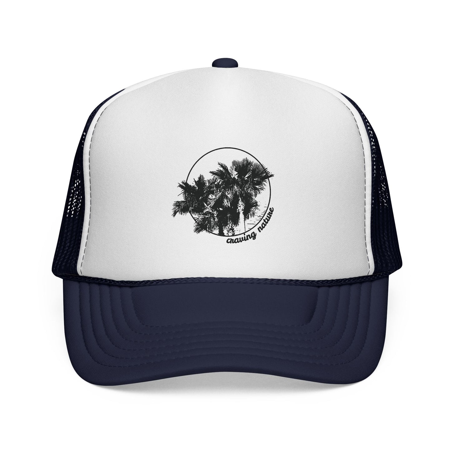 Palm Tree Trucker Caps | Black & White Print, Lightweight, 3 Colours
