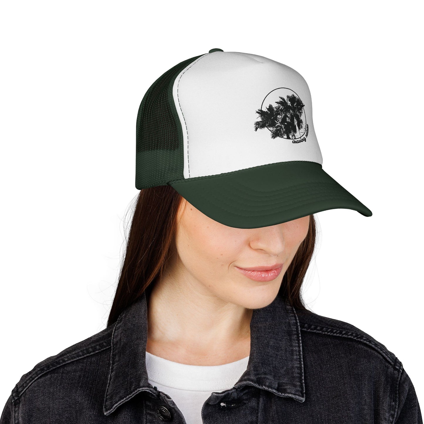 Palm Tree Trucker Caps | Black & White Print, Lightweight, 3 Colours