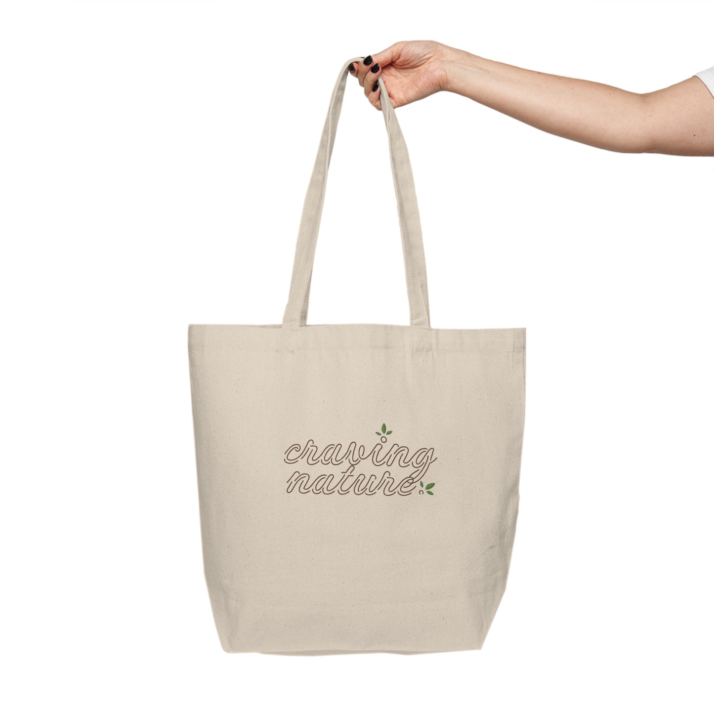 'Craving Nature' Canvas Shopping Tote Bag