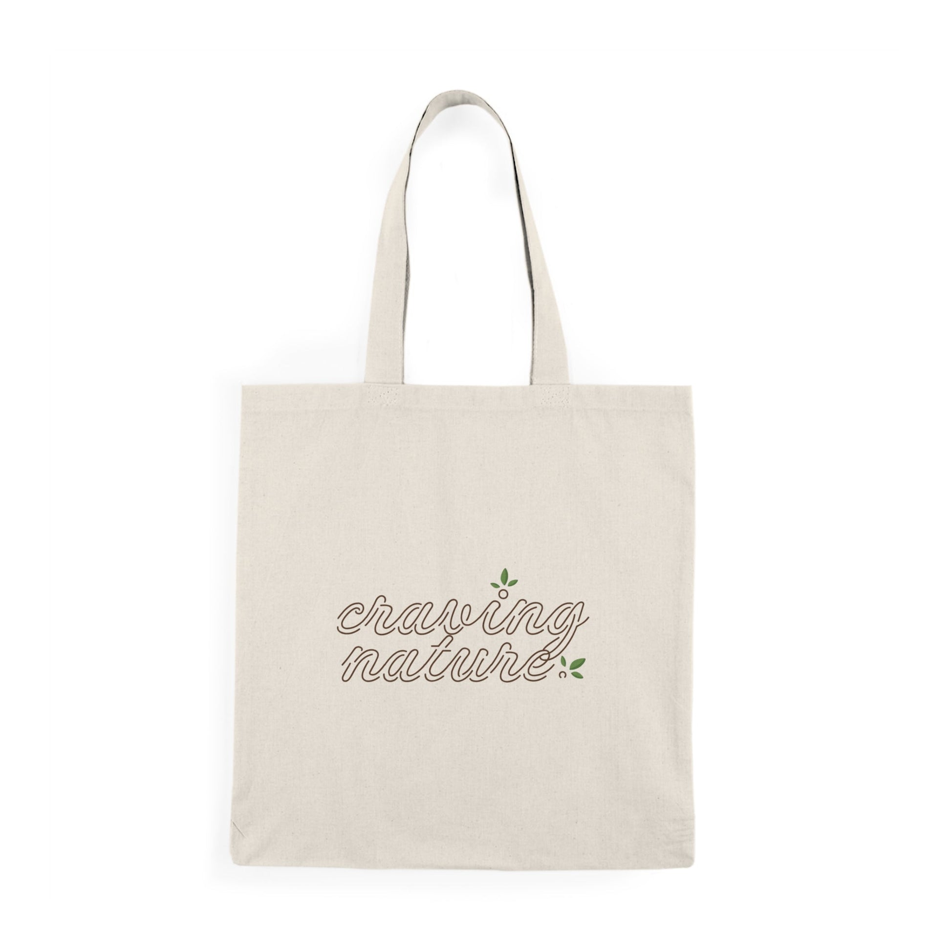 'Craving Nature' Natural Cotton Reusable Tote Bag | Sustainable Canadian Design - craving nature
