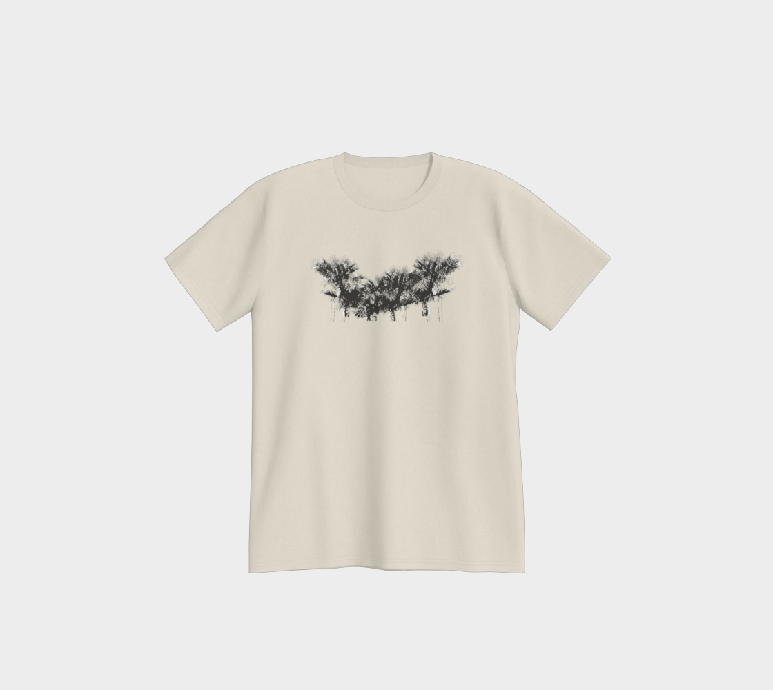 Premium Palms Tee (Black & White Print)