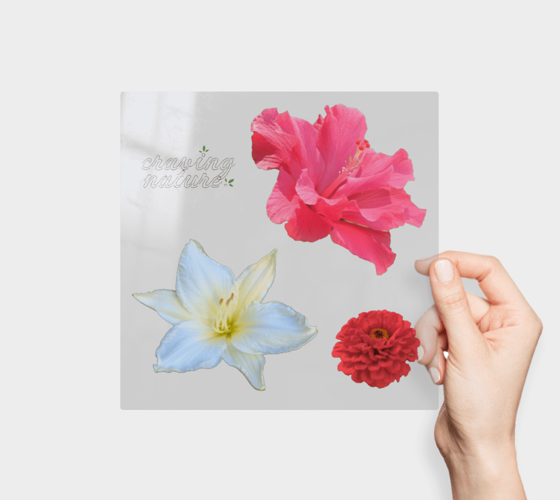 Flower Sticker Sheet 9"x9" - craving nature