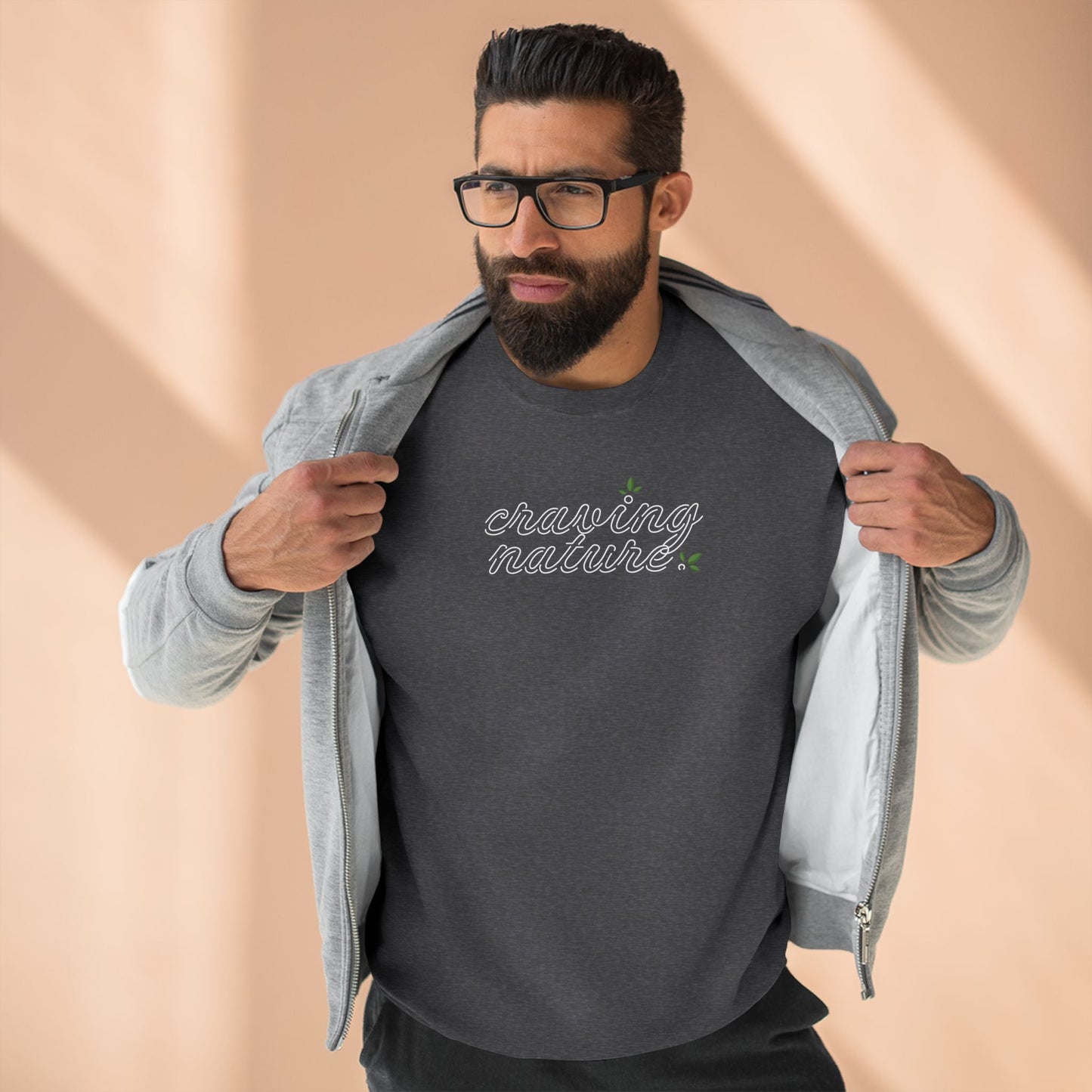 Limited Edition ‘Day & Night’ Unisex Crewneck Sweatshirt | 'Craving Nature' Design by Canadian Artist - craving nature