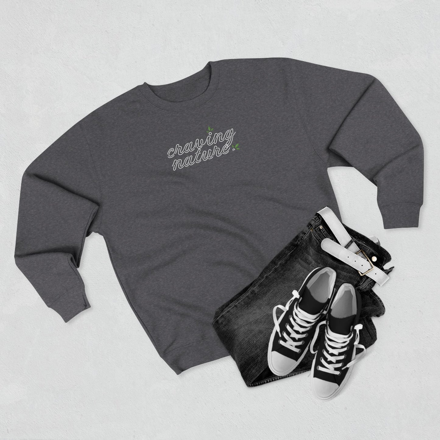 Limited Edition ‘Day & Night’ Unisex Crewneck Sweatshirt | 'Craving Nature' Design by Canadian Artist - craving nature