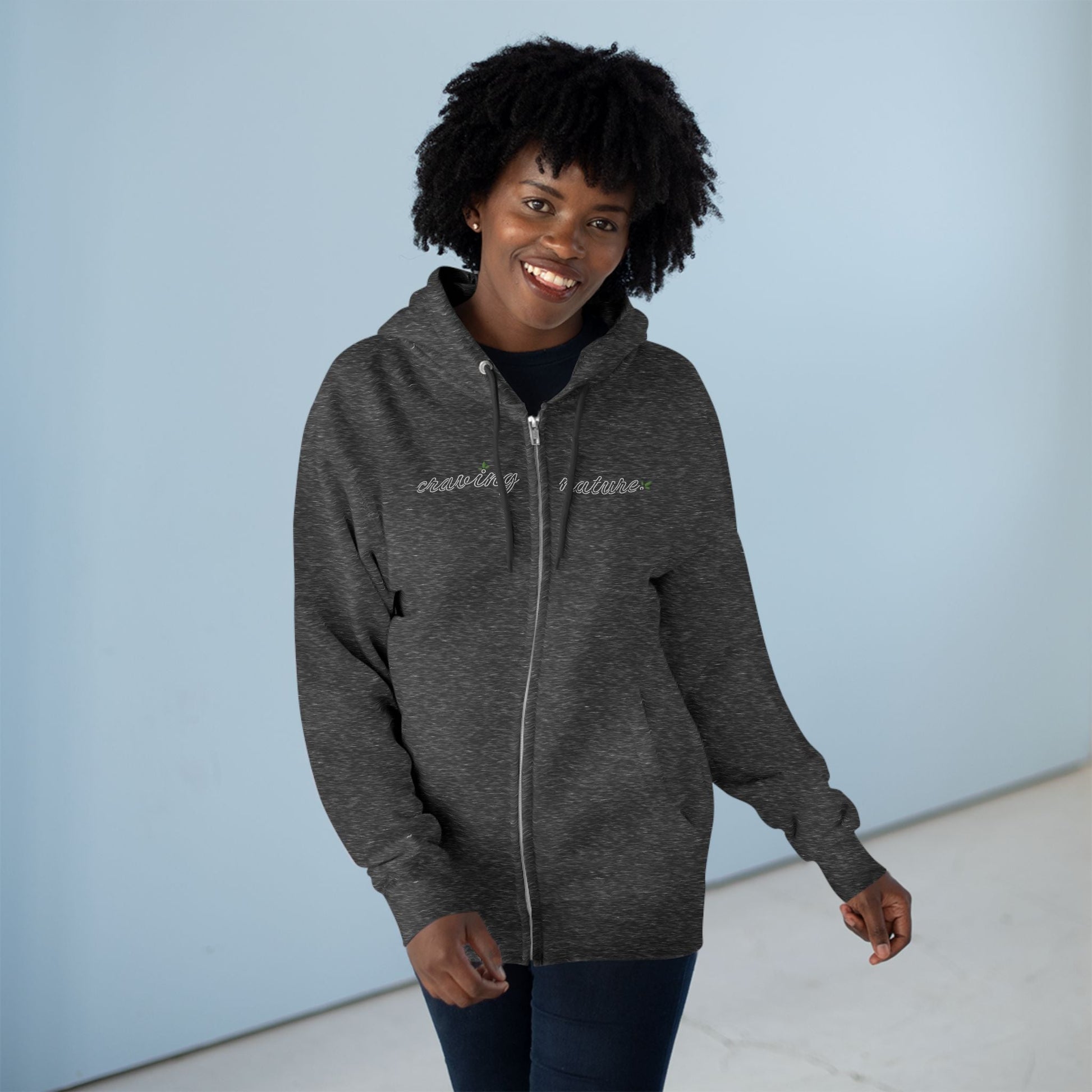 Limited Edition ‘Day & Night’ Unisex Zip Hoodie | 'Craving Nature' Design by Canadian Artist - craving nature