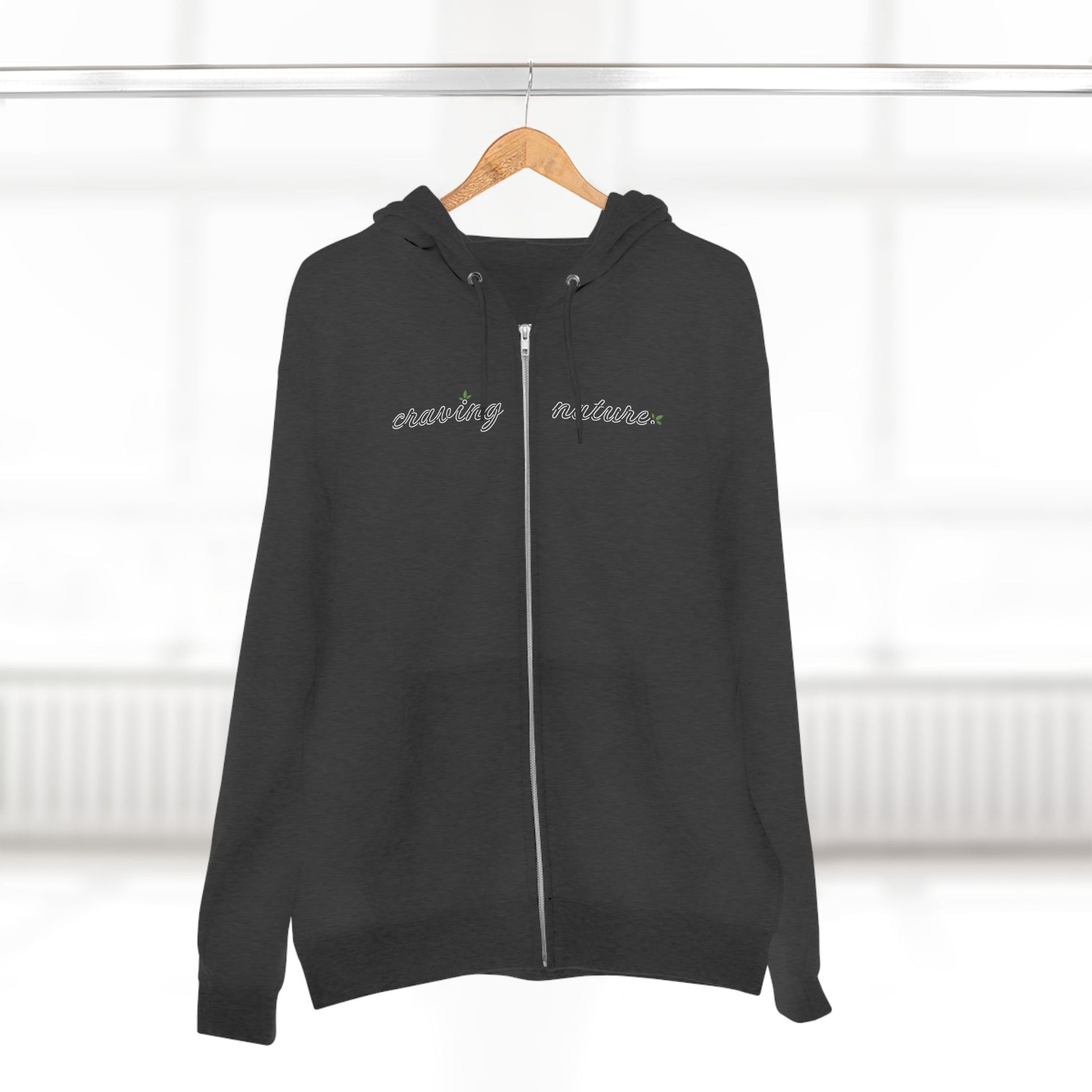 Limited Edition ‘Day & Night’ Unisex Zip Hoodie | 'Craving Nature' Design by Canadian Artist - craving nature