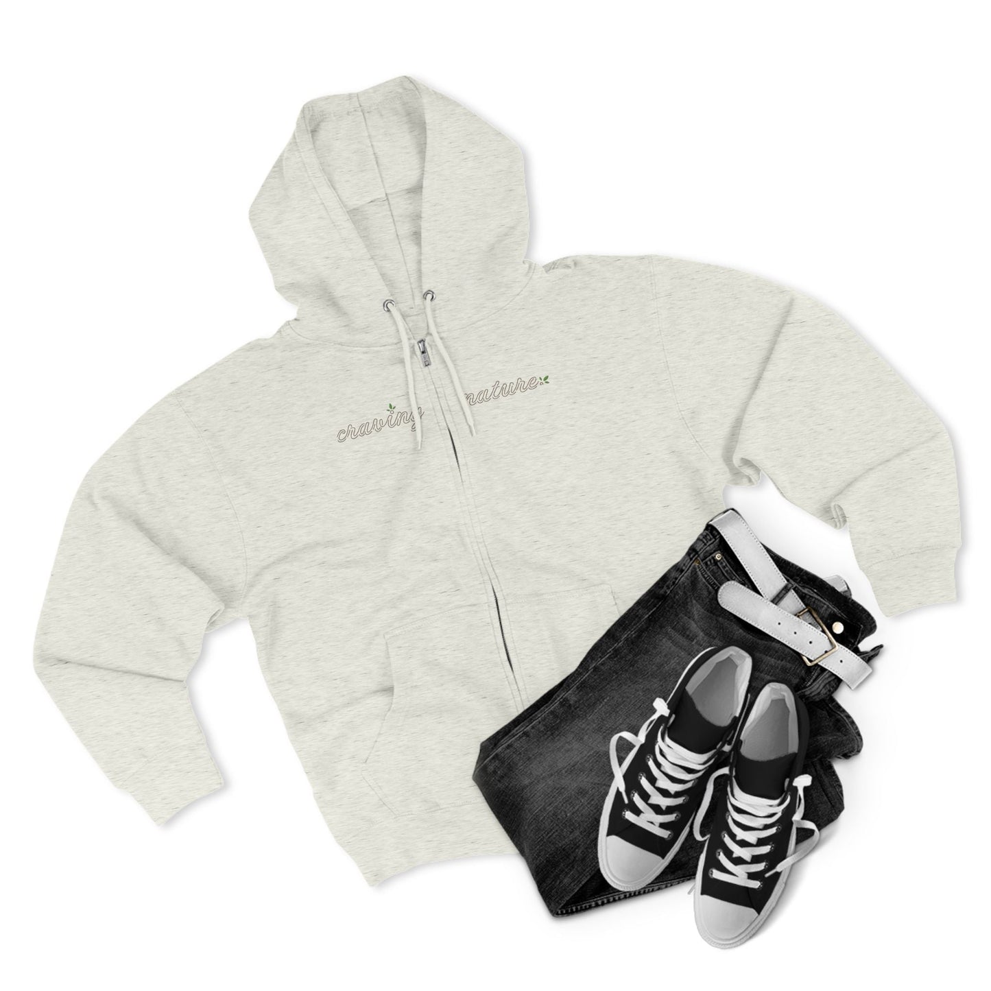Limited Edition ‘Day & Night’ Unisex Zip Hoodie | 'Craving Nature' Design by Canadian Artist - craving nature