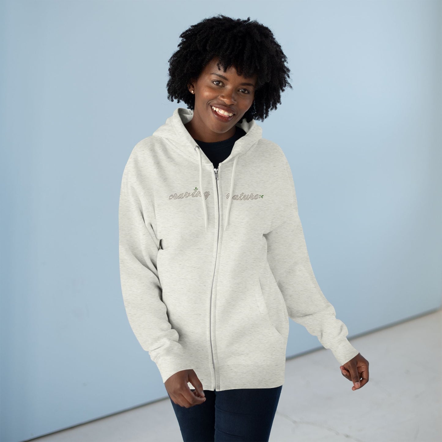 Limited Edition ‘Day & Night’ Unisex Zip Hoodie | 'Craving Nature' Design by Canadian Artist - craving nature